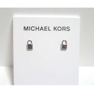 Michael Kors Sterling Silver Locket Earrings